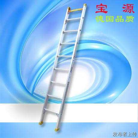 宝源 150公斤级铆接单梯单面直梯靠墙梯五金工具批发厂家